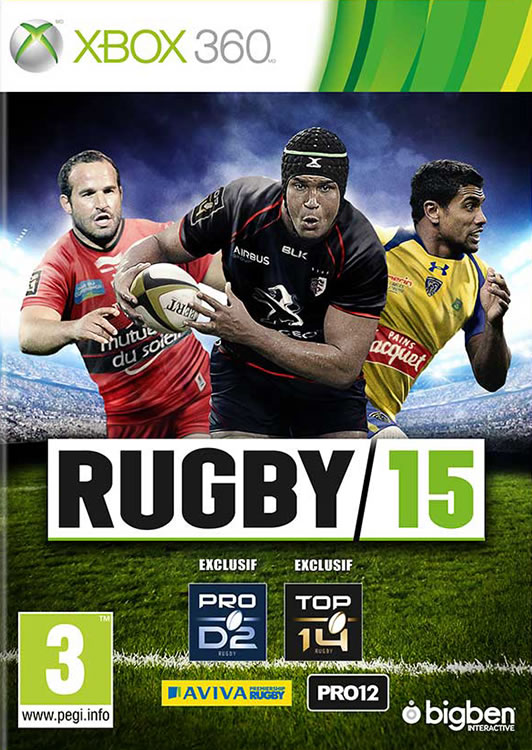 RUGBY 15 Xbox 360 - Packshot