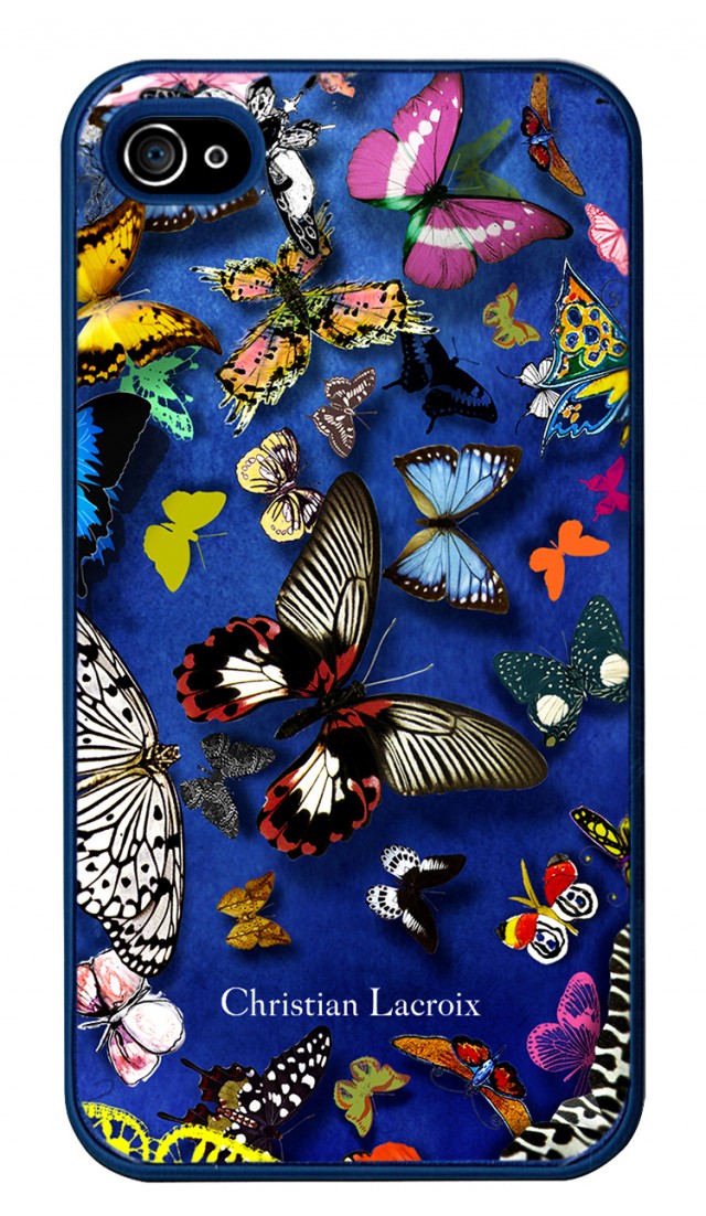 Coque arrière Christian Lacroix « Butterfly Parade » (Cobalt) – Packshot