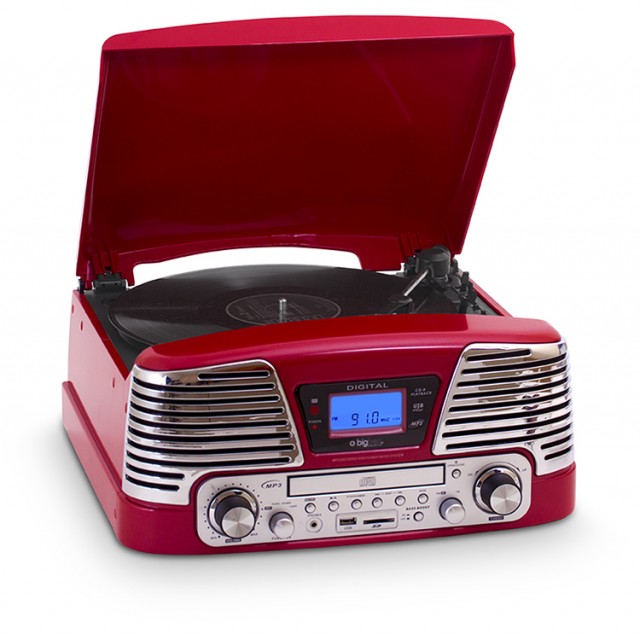 Tourne-disques encodeur TD79 (Rouge) - Packshot