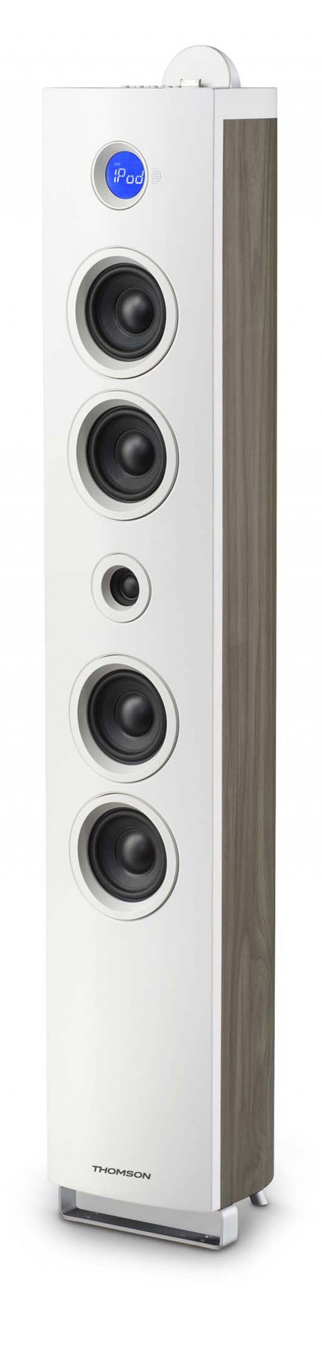 Tour Multimédia Bluetooth ‘Bois’ (Blanc) - Packshot