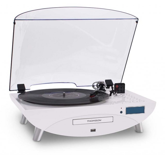 Tourne-Disques Encodeur (Blanc) - Packshot