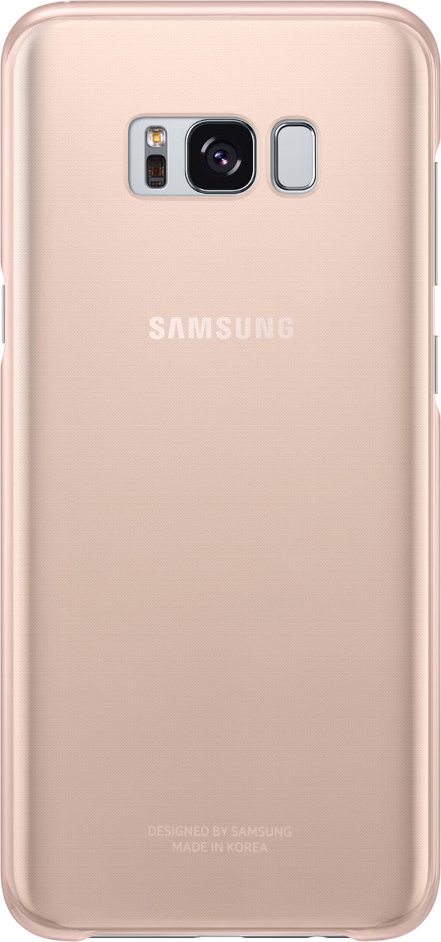 Coque semi-rigide Samsung (rose transparent) - Packshot