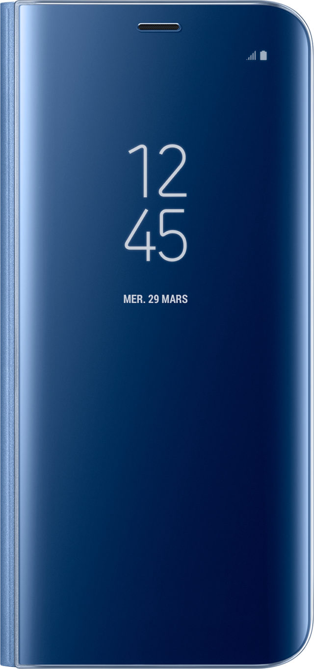 Étui à rabat Clear View Cover Samsung (bleu) - Packshot