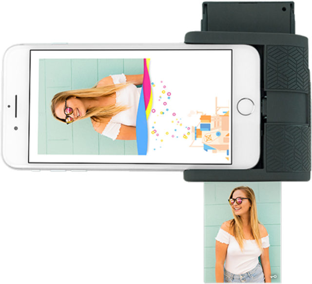 Imprimante de poche connectique ligthning (gris foncé) PRYPKTIGRA PRYNT - Packshot