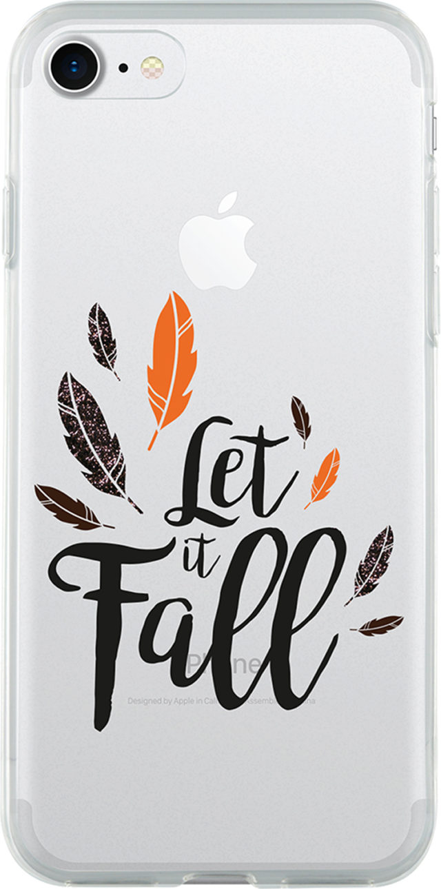 Coque semi-rigide transparente (let it fall) - Packshot