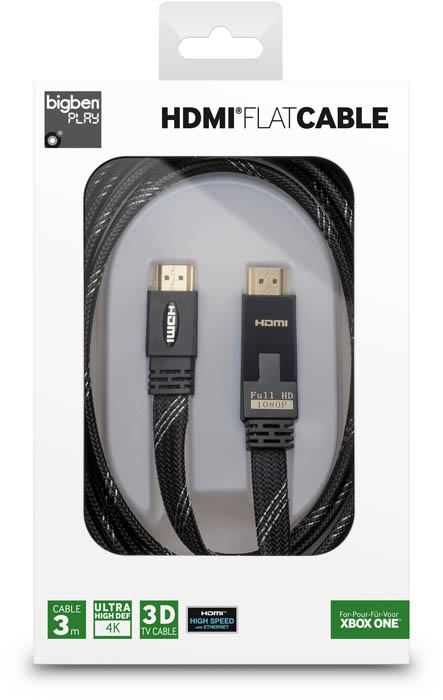 Connectique et chargeur console Bigben Cable HDMI 1.4 Flat Big Ben PS4