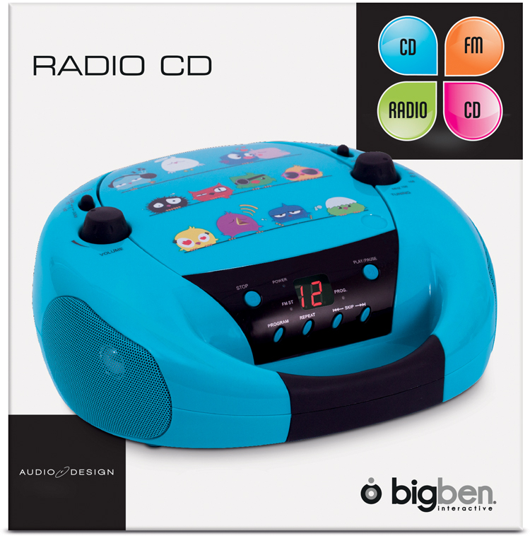 Lecteur CD Enfant Portable avec Bluetooth, Radio FM Portable