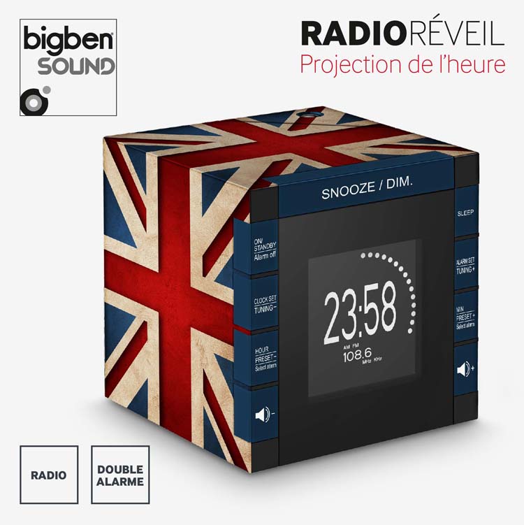 Radio Réveil « Great Britain » RR70PGB BIGBEN | Bigben Le Radio Réveil « Great Britain » RR70PGB BIGBEN | Bigben Le