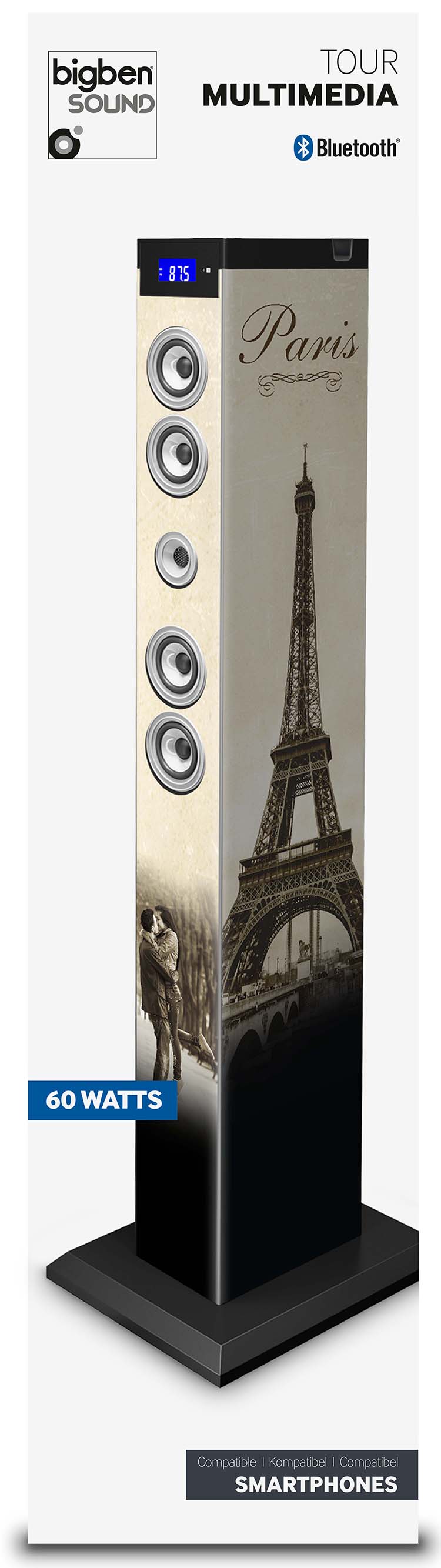 Tour Multimédia 'Paris' TW9PARIS2 BIGBEN, Bigben - Le Design Sonore pour  tous, Audio, Thomson, Bigben Party, Bigben kids, Lumin'US, Colorlight