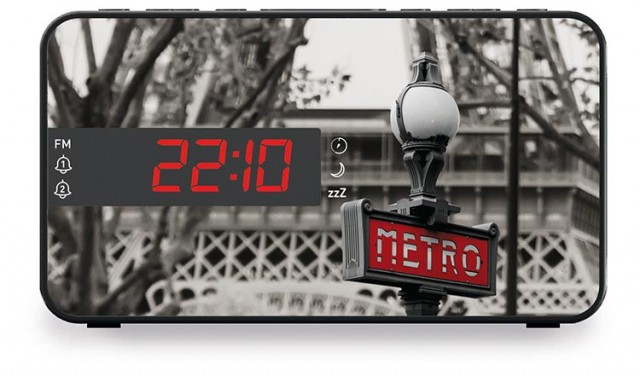 Radio réveil double alarme Métro - Packshot