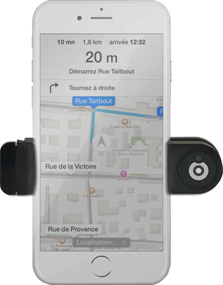 Support voiture pour smartphones (noir) - Packshot