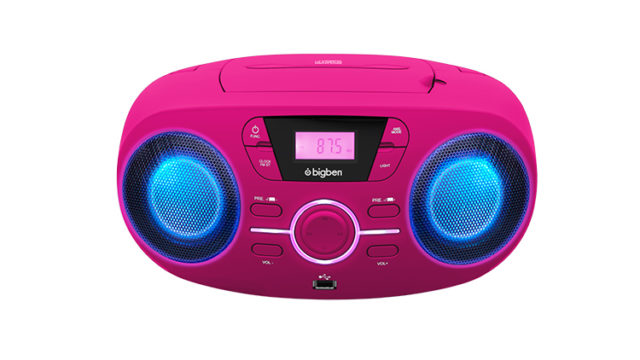 Lecteur CD Portable Bluetooth Licorne avec Effets Lumineux et USB