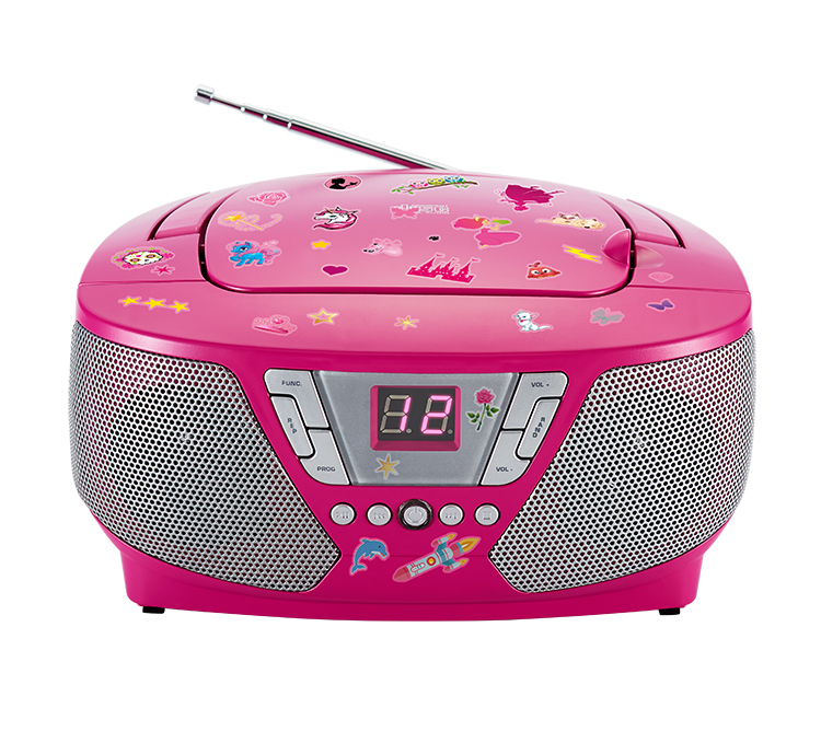 Lecteur CD portable Bigben Kids, Micro intégré - Rainbow Unicorn - Français