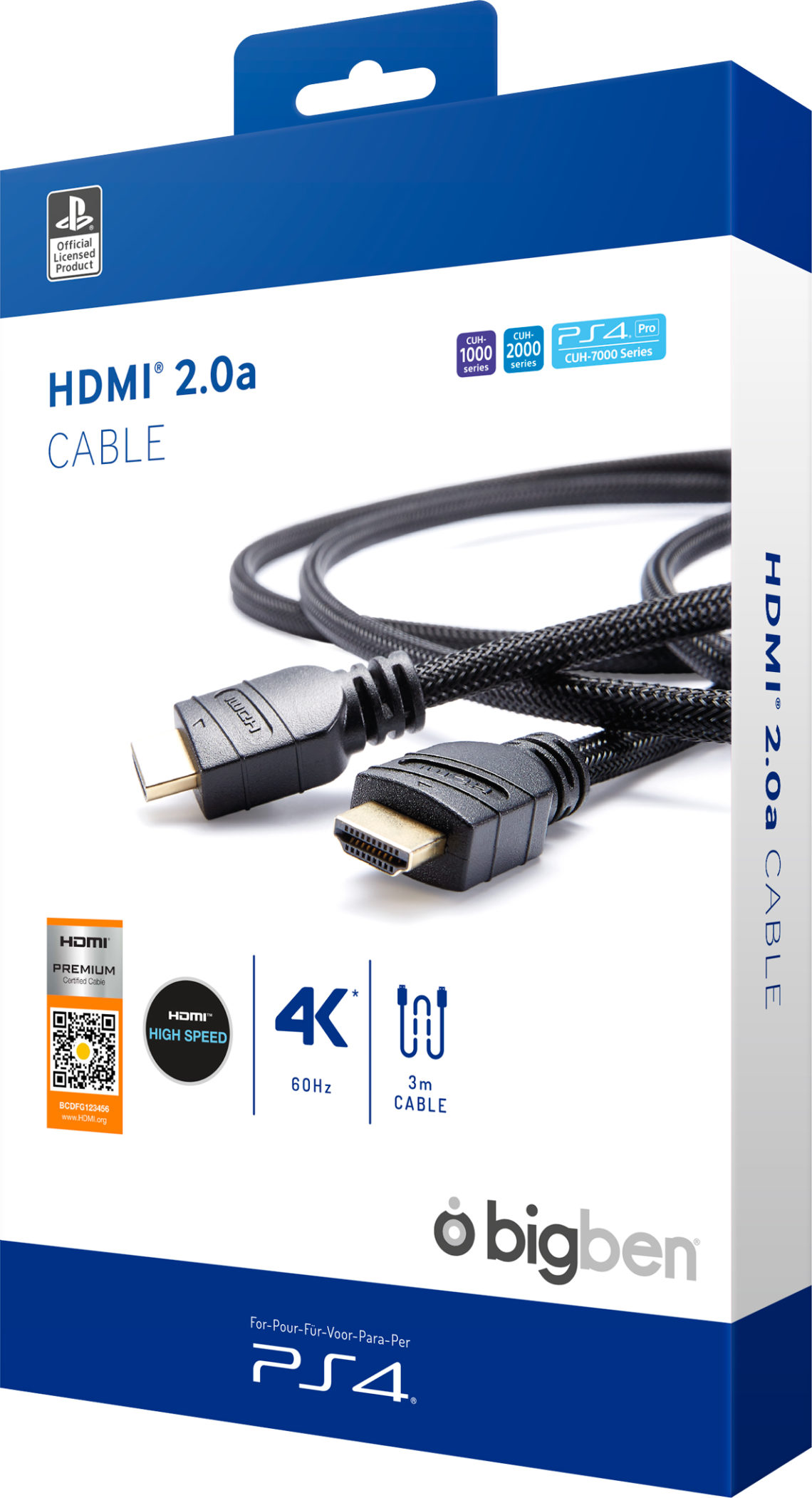 Câble HDMI® 2.0A pour les systèmes et les écrans compatibles 4K