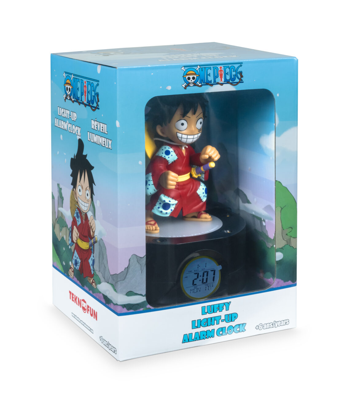 Teknofun ONE PIECE - RADIO REVEIL LUMINEUX - LUFFY Wanokuni