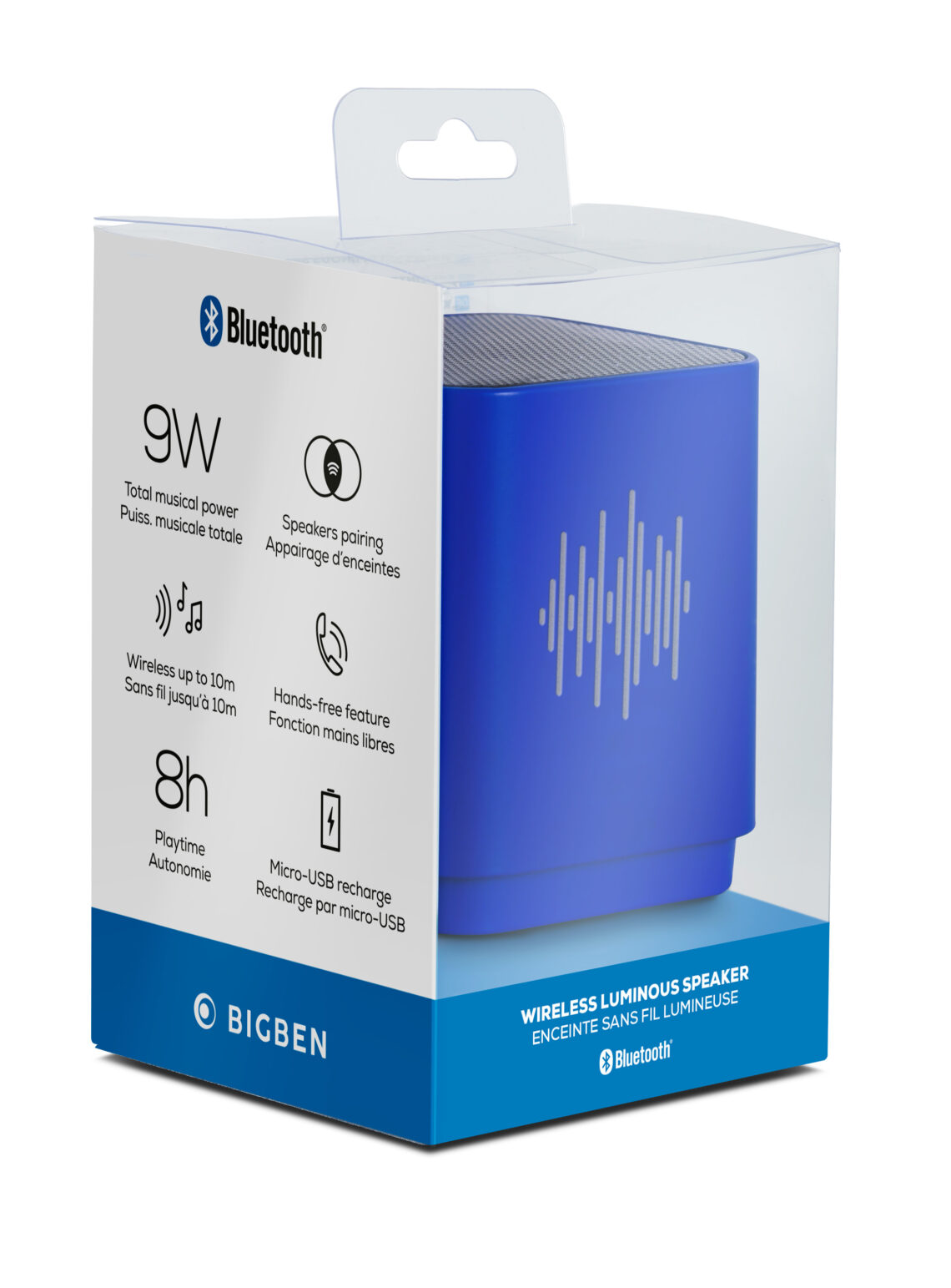 Enceinte sans fil lumineuse BT19 Equalizer Bigben Bigben Le