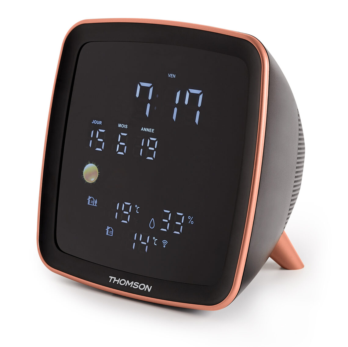 Station Météo sans fil et Radio-Réveil Bluetooth – CT500BT THOMSON –  CT500BT THOMSON, Bigben - Le Design Sonore pour tous, Audio, Thomson, Bigben Party, Bigben kids, Lumin'US, Colorlight