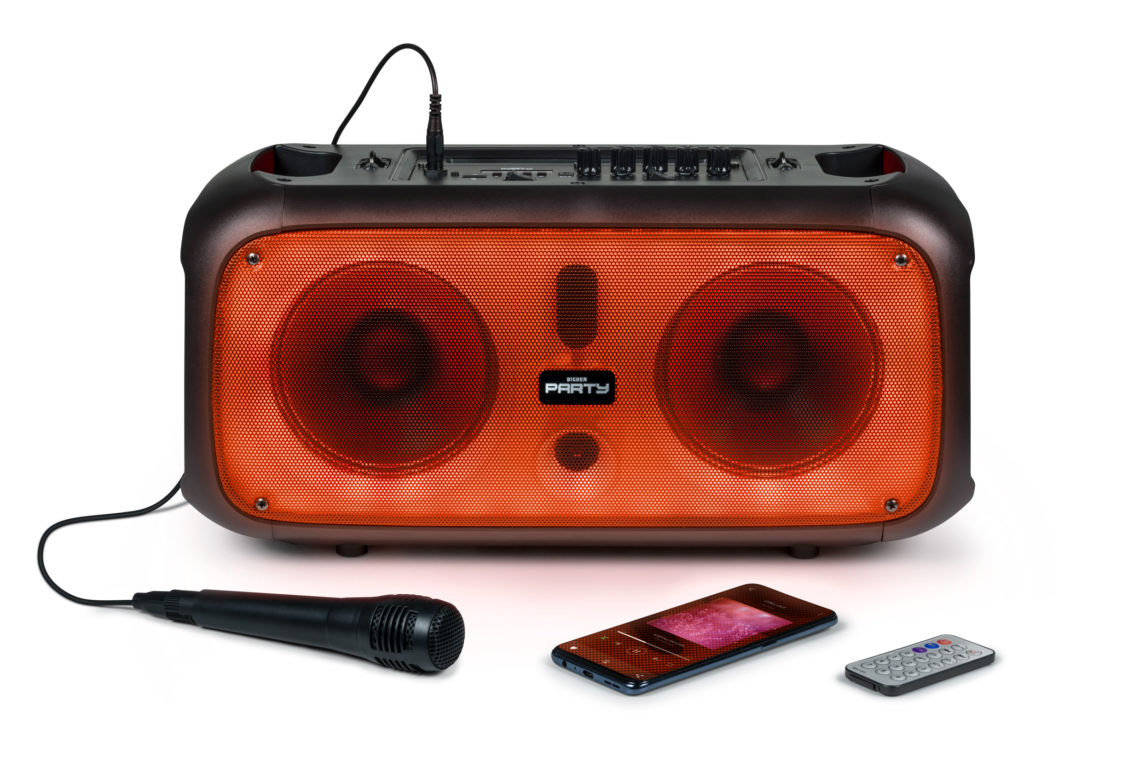 Enceinte Bluetooth BigBen Cube avec effets lumineux 200W +