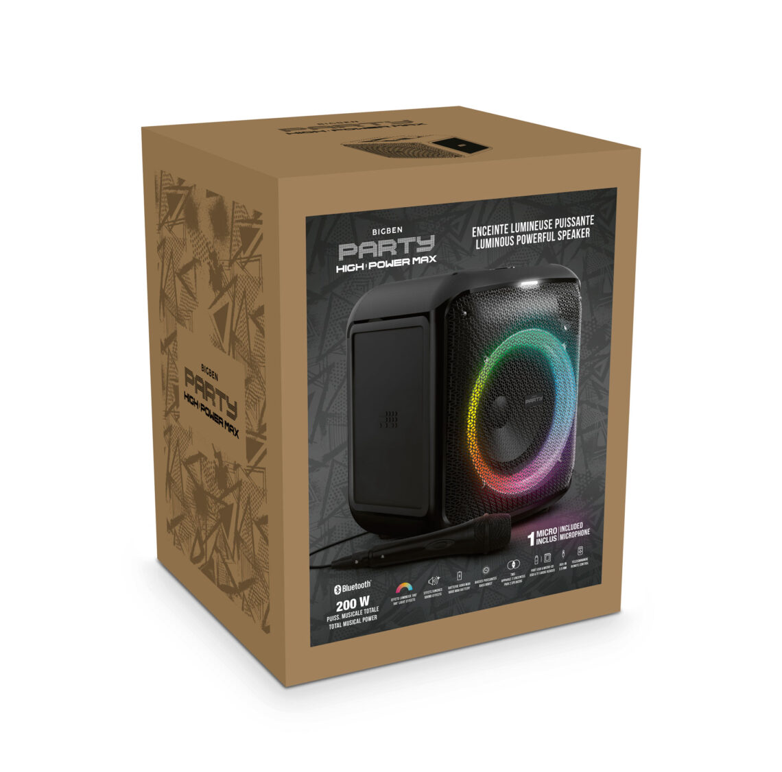 MAX – Enceinte lumineuse puissante (sans fil) – PARTYBTHPMAX, Bigben - Le  Design Sonore pour tous, Audio, Thomson, Bigben Party, Bigben kids, Lumin'US, Colorlight