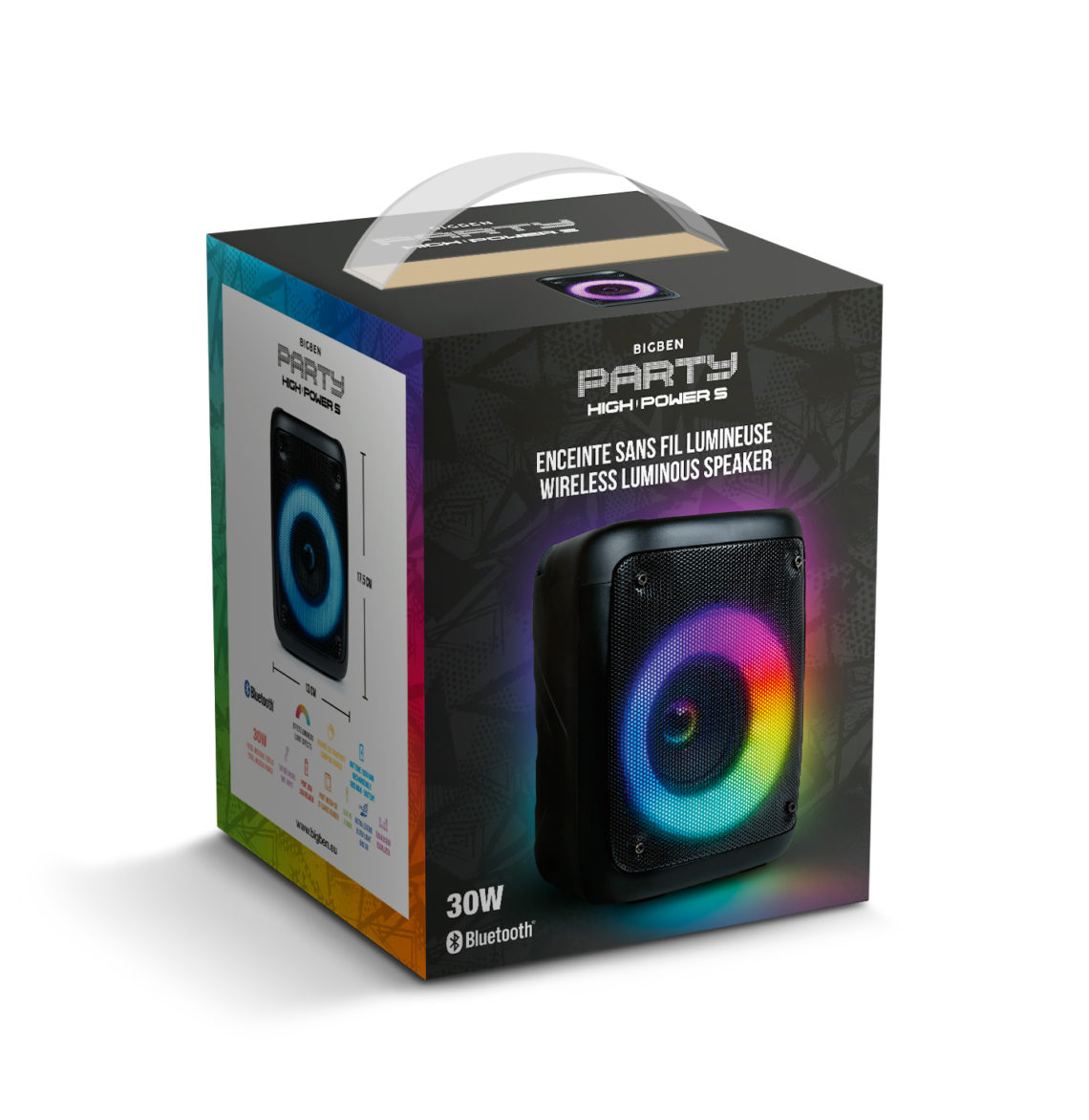 BIGBEN Enceinte Bluetooth PARTYBTPRO - USB SD AUX IN - 38 CM + MICRO F –  Antilles sur Tarn