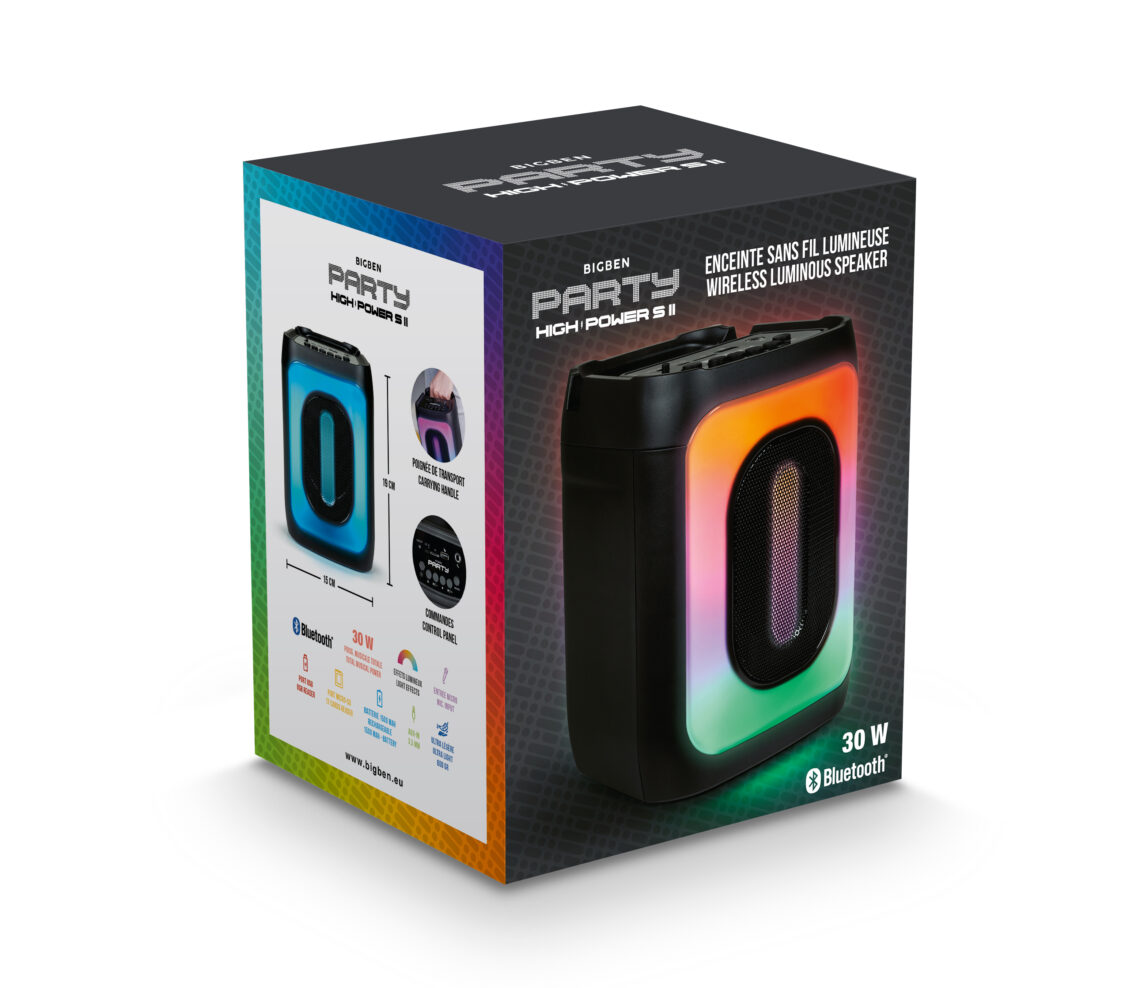 Enceinte Bluetooth lumineuse – BIG BEN PARTYBTHPS