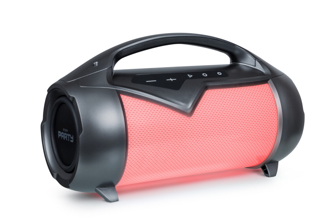 Enceinte Bluetooth Lumineuse Ultra-compacte, Portable et Certifiée IP54,  Bigben Party Nano - Noir - Français