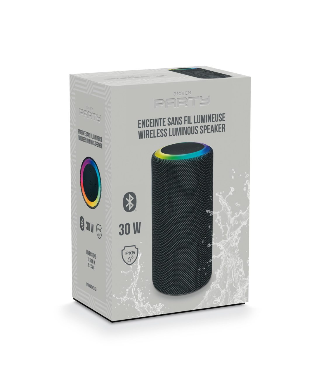 Bigben enceinte bluetooth partybtpro - usb sd aux in - 38 cm + micro  filaire - La Poste