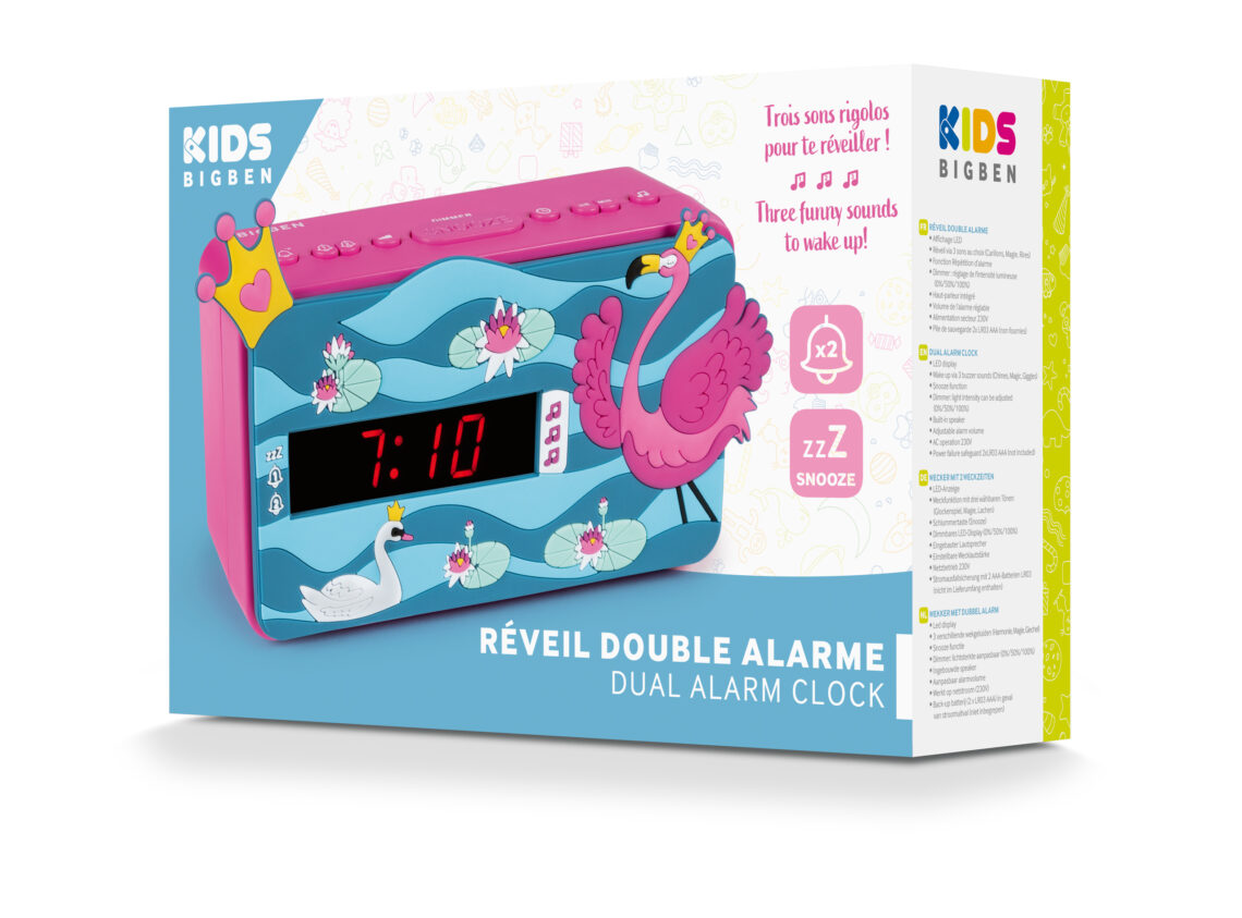 Reveil cube led lumière nuit clock princesse aurore personnalisé prénom réf  34