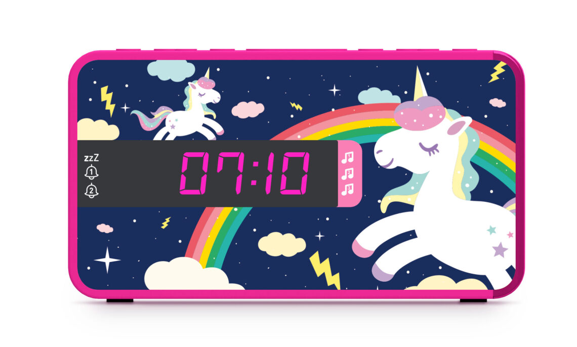 RADIO REVEIL,unicorn A--Réveil licorne pour enfants, horloge à Double  cloche avec rétro éclairage, jolie horloge de bureau, décorati - Cdiscount  TV Son Photo