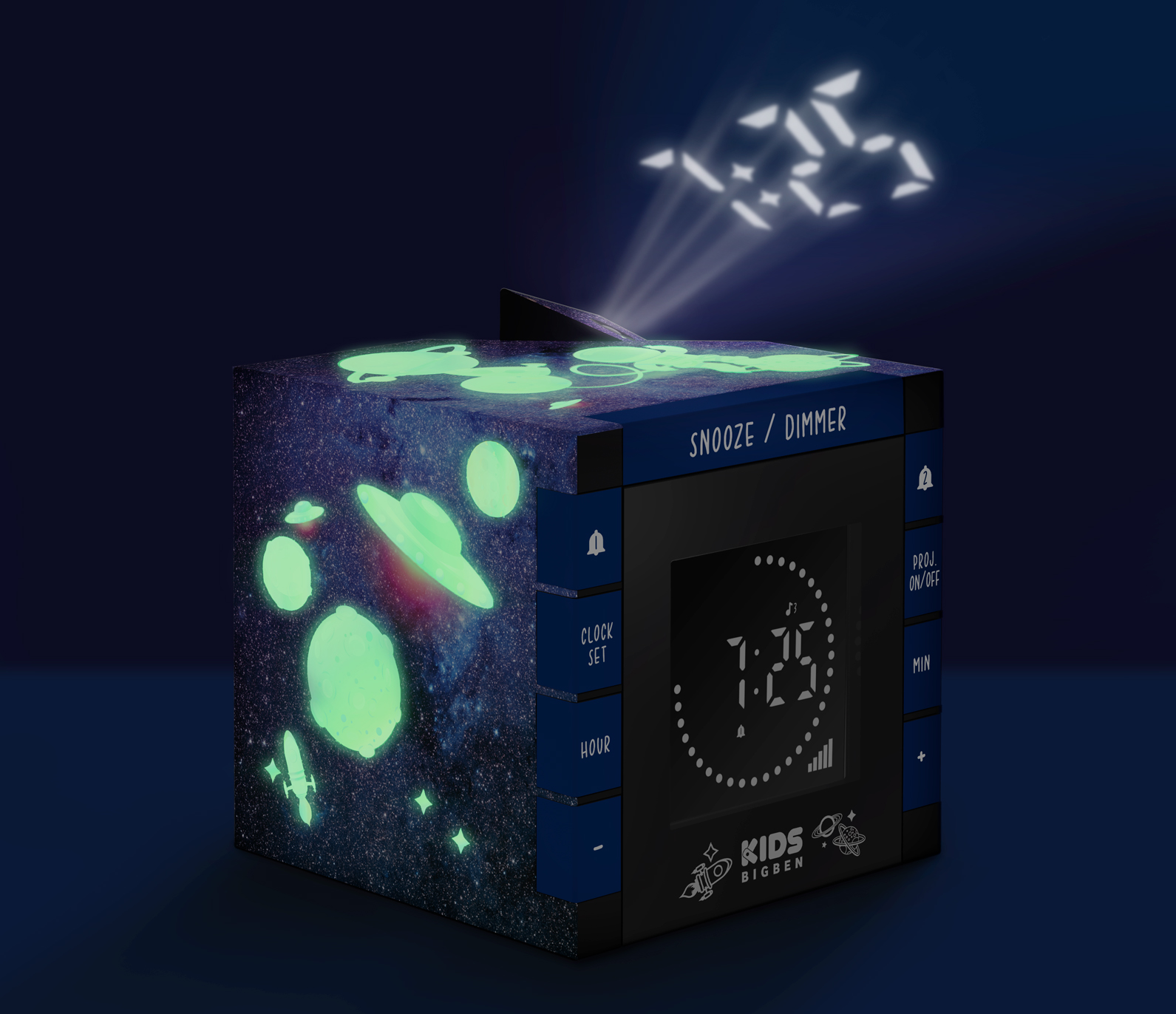Réveil avec projection de l’heure – GALAXIE – R70PGALAXY BIGBEN ...