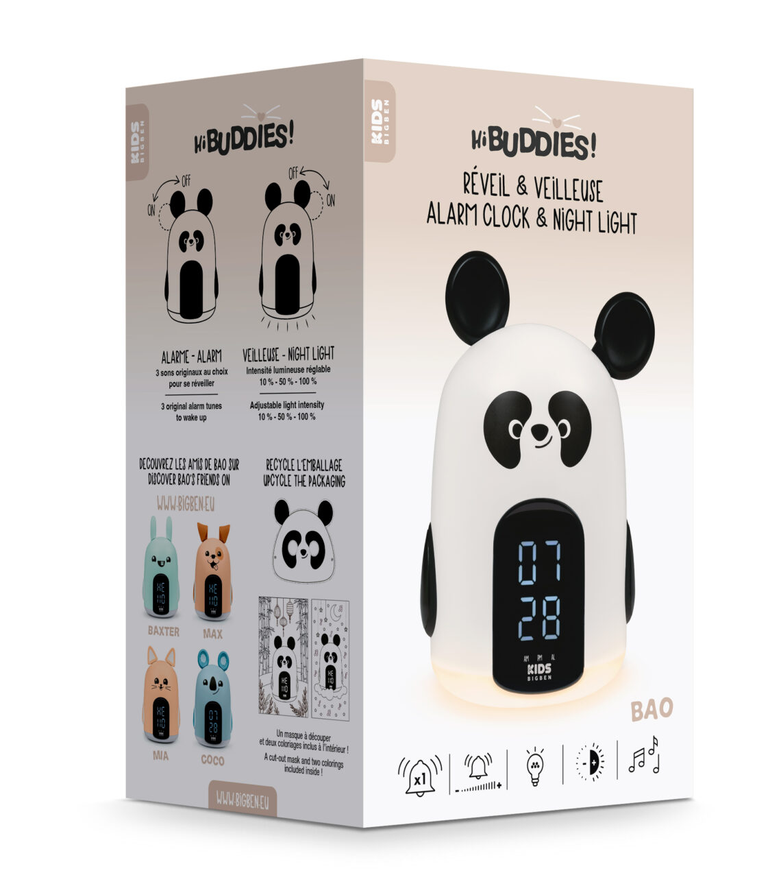 BAO, Réveil & Veilleuse – RKIDSPANDA BIGBEN, Bigben - Le Design Sonore  pour tous, Audio, Thomson, Bigben Party, Bigben kids, Lumin'US, Colorlight