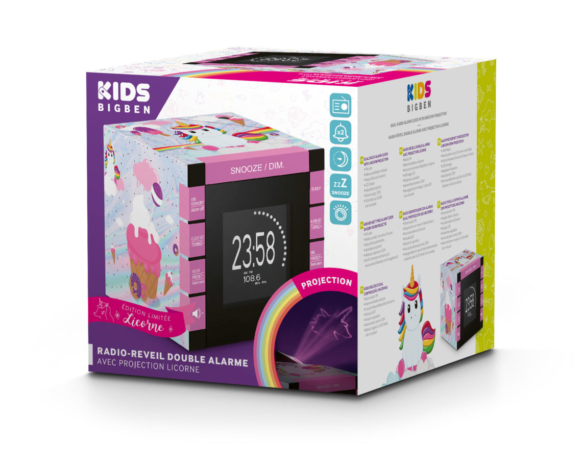 Radio-Réveil « Happy Cube » RR70PDOGS2 BIGBEN, Bigben - Le Design Sonore  pour tous, Audio, Thomson, Bigben Party, Bigben kids, Lumin'US, Colorlight