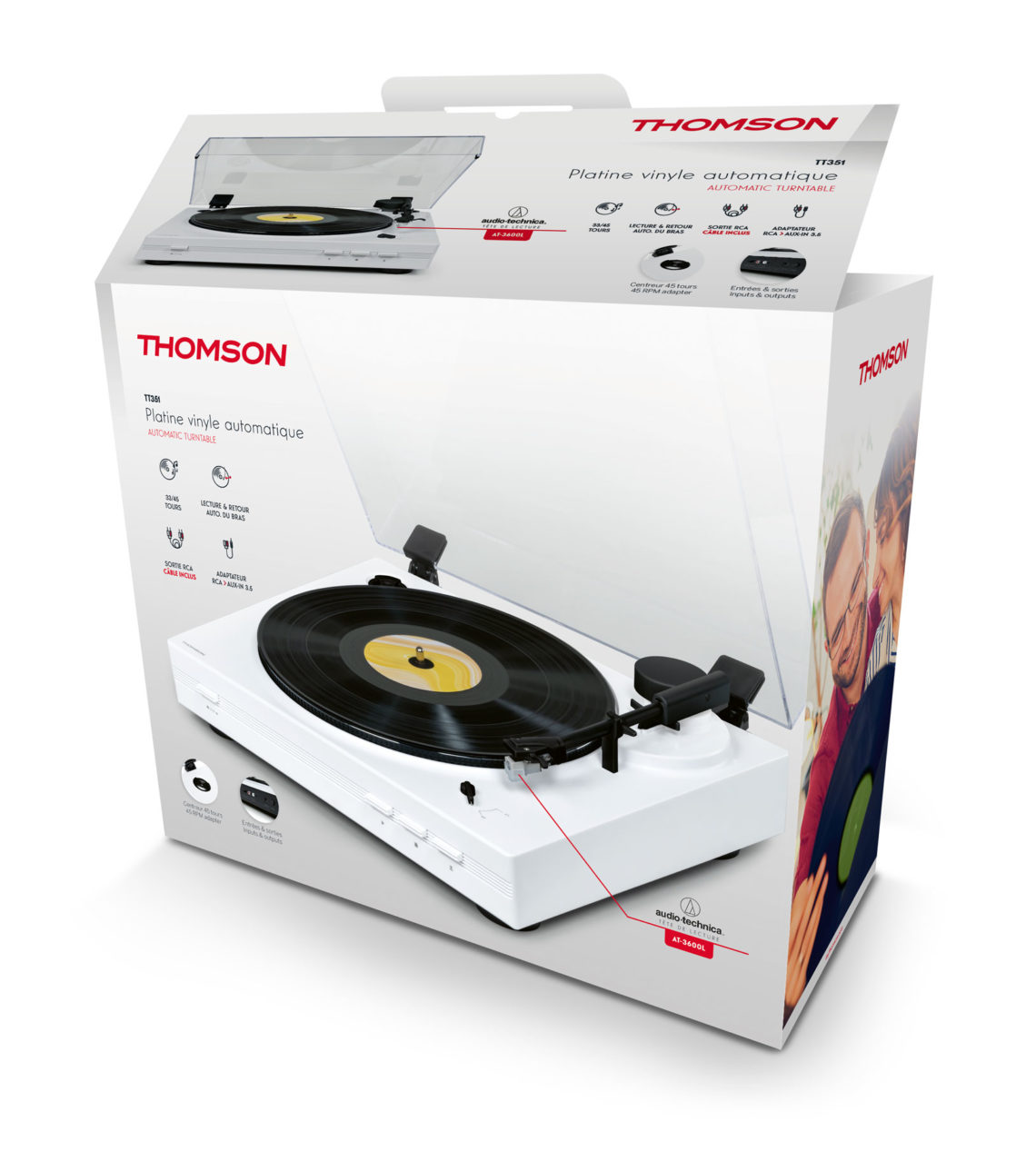 Platine vinyle automatique – TT351 Thomson, Bigben - Le Design Sonore pour  tous, Audio, Thomson, Bigben Party, Bigben kids, Lumin'US, Colorlight