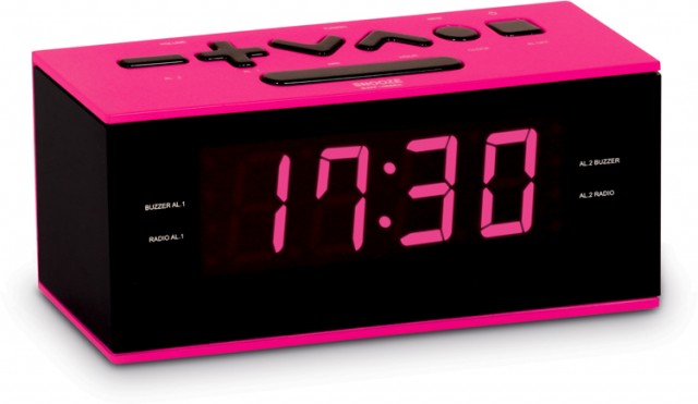 Radio alarm clock (Pink) - Packshot