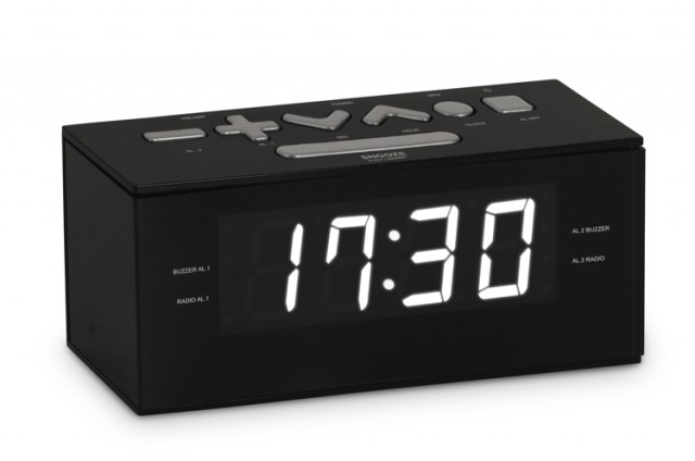 Radio alarm clock (Black) - Packshot