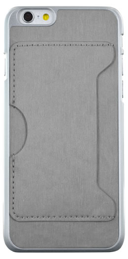 Rigid back cover with card holder (Gray) - Packshot