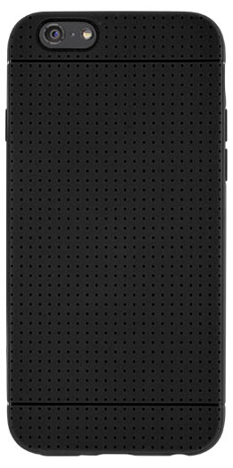 Flexible back cover with micro-perforations (Black) - Packshot
