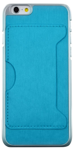 Rigid back cover with card holder (Blue) - Packshot