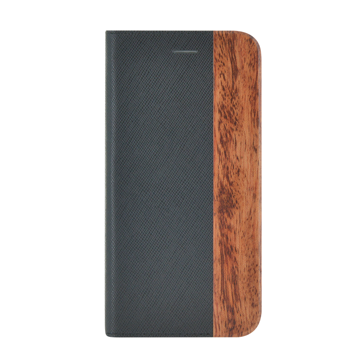 Folio Case Bi-material Wood & Leather - Packshot