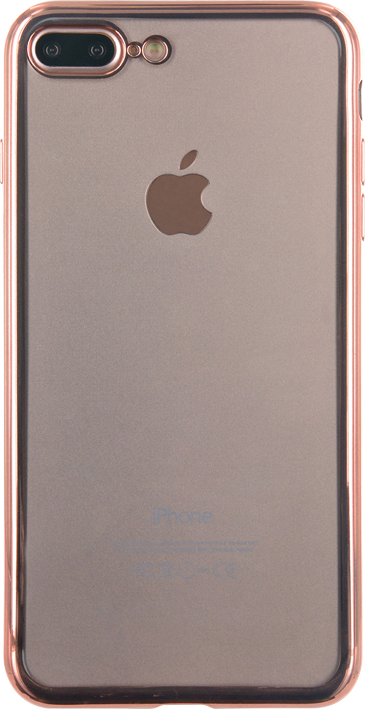 Semi-rigid case clear and metal contour (pink) - Packshot