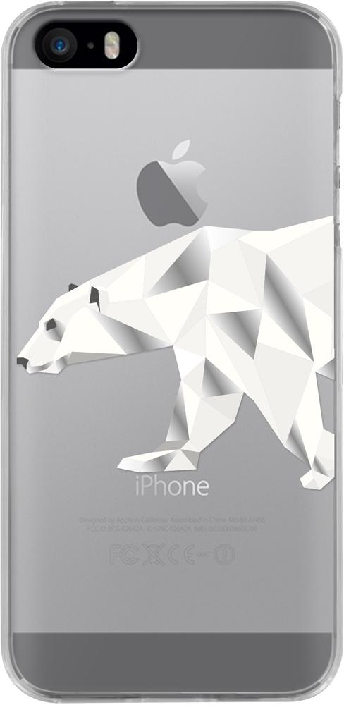 Semi-rigid case clear (polar bear) - Packshot