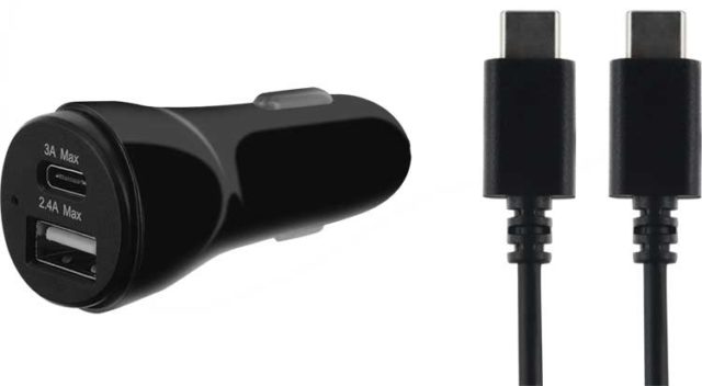 USB C/USB C car charging adaptor - Packshot
