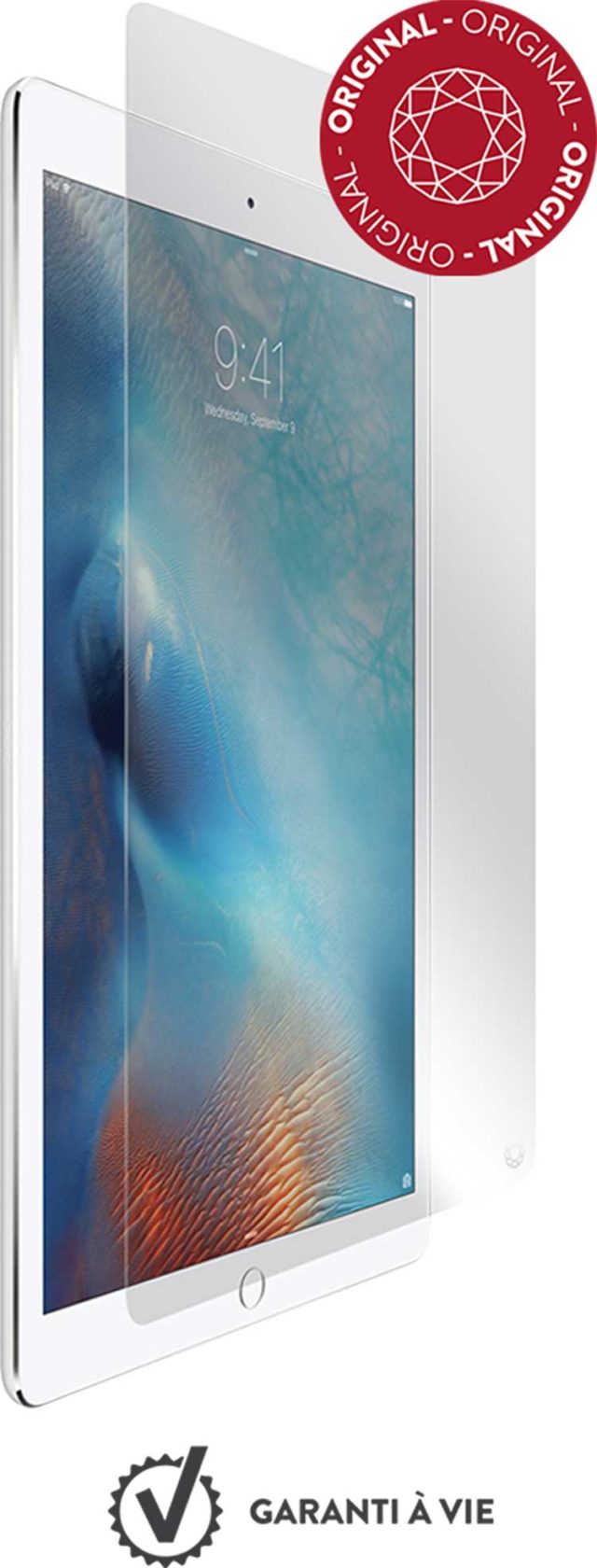 The tempered glass screen protector FORCE GLASS for iPad Pro 12.9 - Packshot