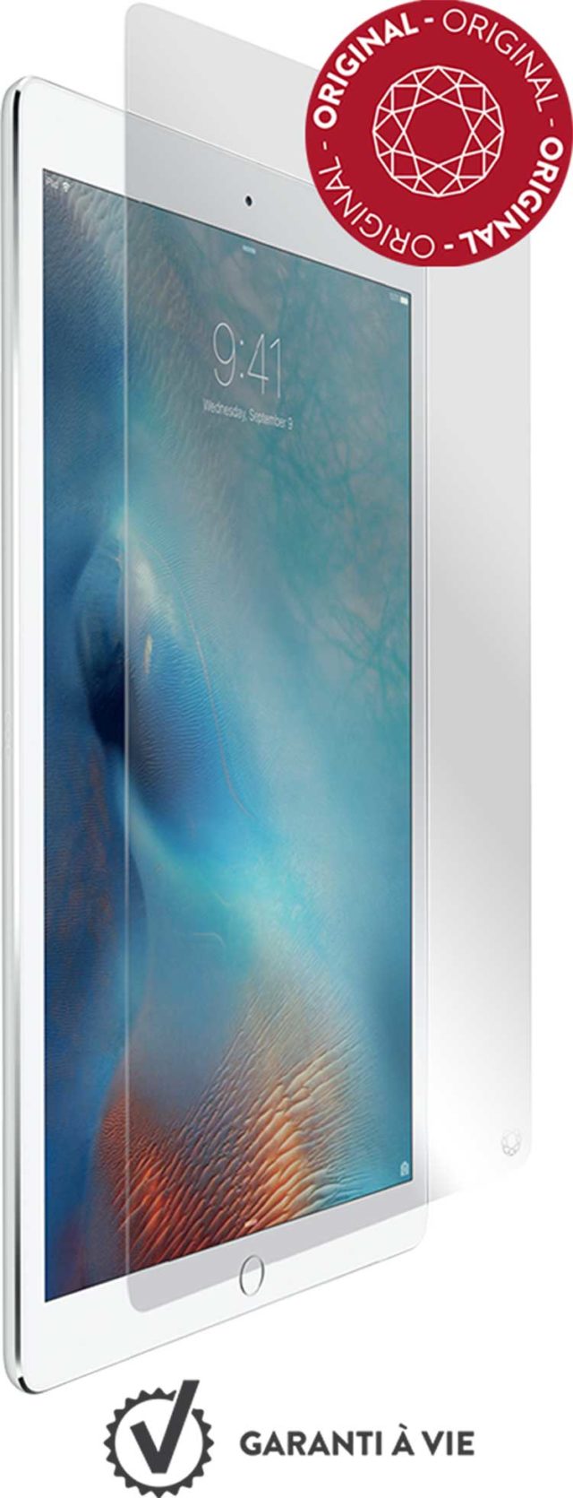 The tempered glass screen protector FORCE GLASS for iPad Pro 9.7 - Packshot