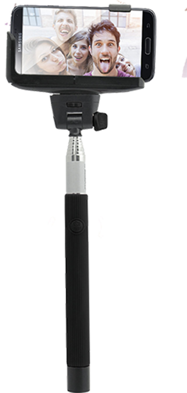 Wireless selfie Stick (black) - Packshot
