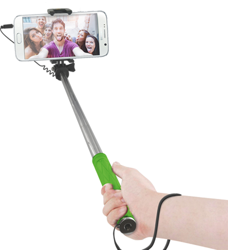 Mini Selfie Stick (green) - Packshot