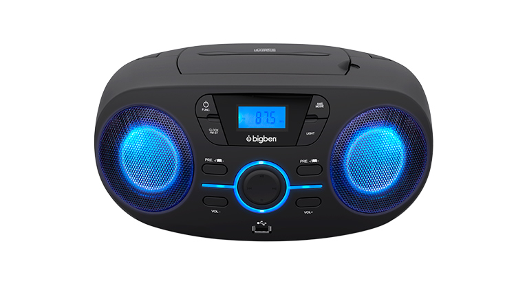 Portable CD/USB player with light effects CD61NUSB BIGBEN - Packshot