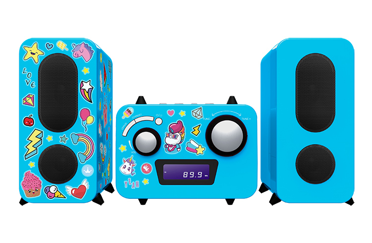 Micro system with CD player MCD11BLUNICORNSTICK BIGBEN KIDS - Packshot