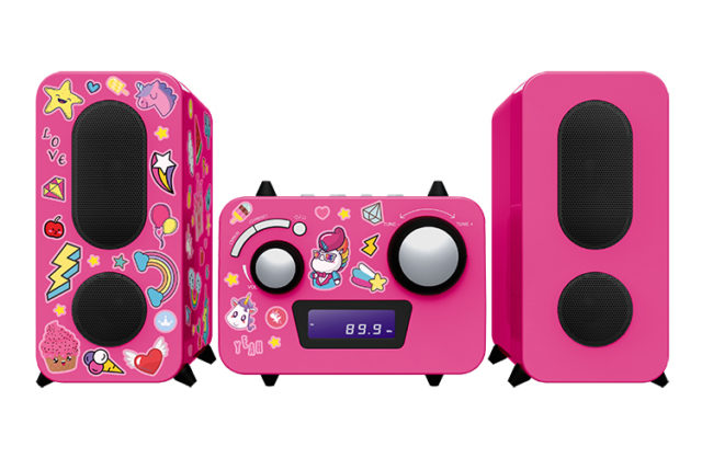 Micro system with CD player MCD11RSUNICORNSTICK BIGBEN KIDS - Packshot