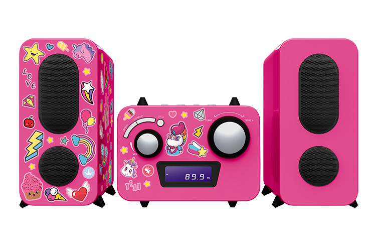 Micro system with CD player MCD11RSUNICORNSTICK BIGBEN KIDS - Packshot